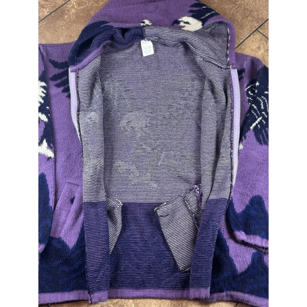 Vintage Ruminahui Wool Eagle Full Zip Large
